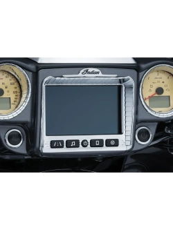 Nakładka na wyświetlacz motocyklowy Kuryakyn Indian (wybrane modele) srebrna