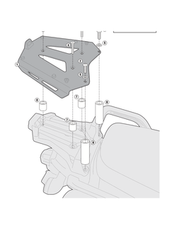 Stelaż pod kufer centralny Monokey Kappa Yamaha XT 1200Z Super Tenere (10-20)/ Super Tenere (14-20)