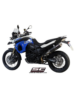 Tłumik SC-Project R60 Carbon + Stainless Steel (SLIP ON) - BMW F 650 GS [08-12]