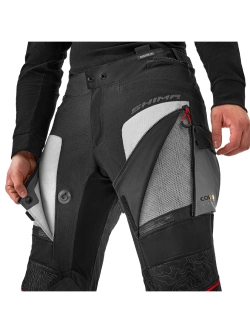 Spodnie motocyklowe tekstylne Shima Tracker czarno-jasnoszare