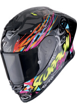 Kask integralny Scorpion EXO-R1 EVO II Air Savage czarno-niebiesko-różowy