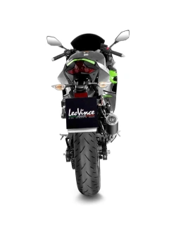 Tłumik motocyklowy LeoVince Corsa S srebrno-czarny Kawasaki (wybrane modele) [bez homologacji]