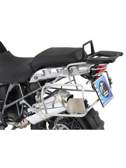 Zestaw: kufry boczne + stelaże Hepco&Becker Xplorer Cutout do BMW R1200GS (04-12) / Adventure (06-13) srebrne