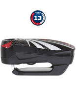 Blokada tarczy Abus Detecto 7000 RS1 z alarmem czarna