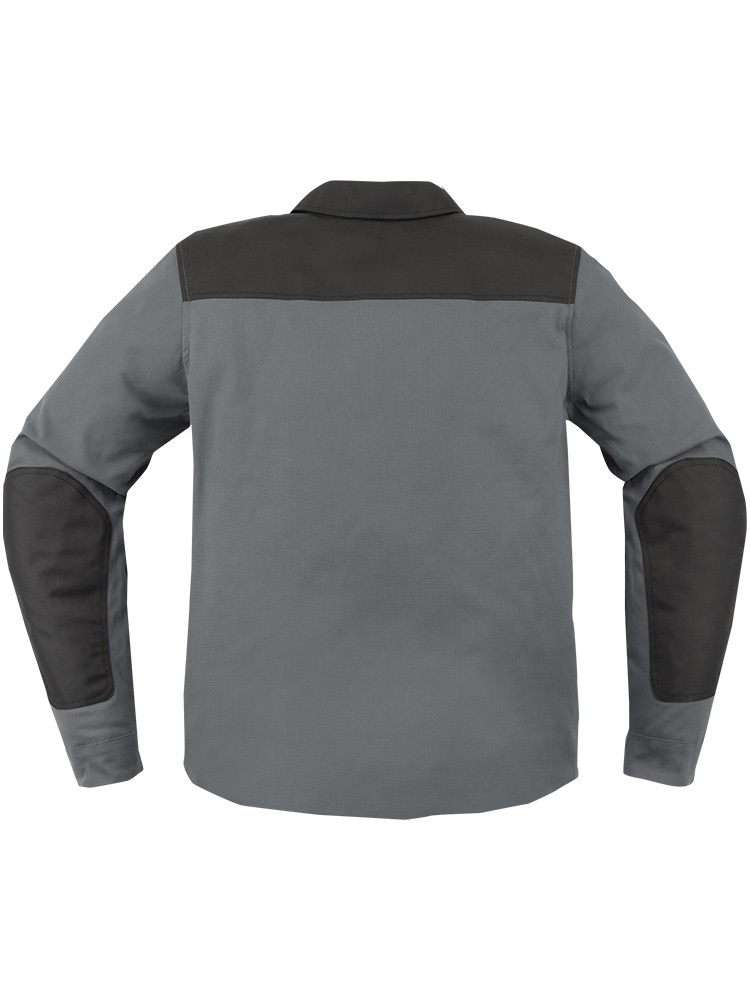 Kurtka motocyklowa tekstylna Icon Upstate Canvas CE czarno-szara