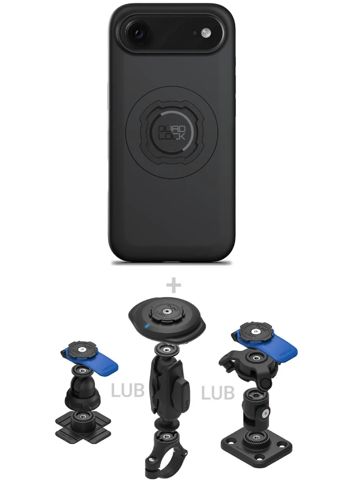 Zestaw 360 Quad Lock: etui MAG na telefon iPhone 17 Air (magnetyczne) + wybrane komponenty