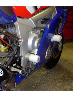 Crash pady R&G do Yamaha YZF-R6 (99-02) białe