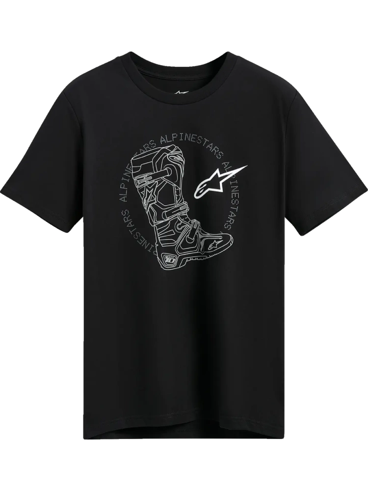 Koszulka z krótkim rękawem Alpinestars Tech Boot CSF czarna