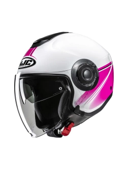 Kask otwarty HJC i40N Vision biało-różowy