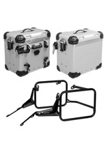 Zestaw: kufry boczne aluminiowe Zega Evo "And-S" 45/45 + stelaż Touratech do BMW R 1300 GS (23-) [poj.: 2 x 45 l]