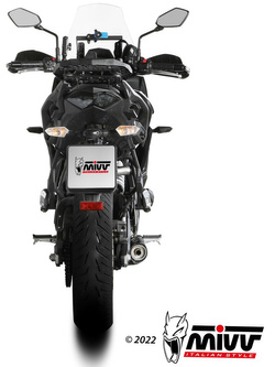 Pełny układ wydechowy (Oval) MIVV do Kawasaki Versys 650 (21-) carbon