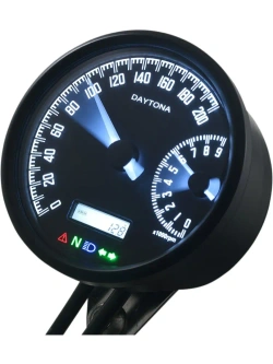 Prędkościomierz cyfrowy Daytona Velona-W z białym podświetleniem Led [200 km/h]