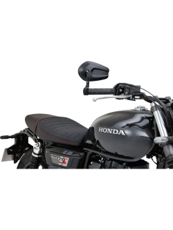 Lusterko motocyklowe krótkie Daytona D-Mirror-13 Cave-1 do montażu na końcu manetki czarne [adapter]