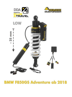 Amortyzator tylny obniżający zawieszenie o 25 mm DDA / Plug & Travel Suspension Touratech do BMW F850GS Adventure (18-24)