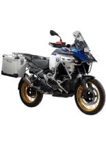 Zestaw: kufry boczne z anodowanego aluminium srebrne "And-S" Zega Pro + stelaże srebrne Touratech BMW R 1300 GS Adventure (24-) [poj.: 45+45l]