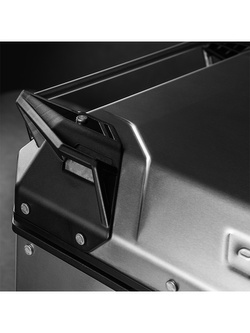 Zestaw kufrów bocznych GIVI Trekker Outback EVO Smart 33/37 aluminiowych, srebrnych [bez wkładek SLR; poj.: prawy 33 l, lewy: 37 l]