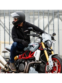 Kask integralny Biltwell Lane Splitter Flat czarny matowy