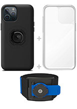 Zestaw do biegania: etui MAG na telefon iPhone 12 Pro Max (magnetyczne) + wodoodporny pokrowiec MAG + opaska sportowa Quad Lock