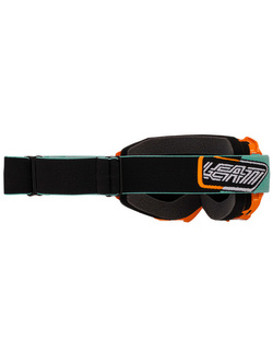 Gogle motocyklowe z lustrzaną brązową szybą Leatt Velocity 4.5 Iriz 68 pomarańczowo-niebieskie