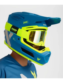 Kask enduro Thor Fleet Forge niebieski
