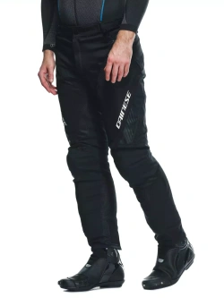 Spodnie motocyklowe tekstylne Dainese Drake 2 Air Absoluteshell czarne z białym napisem