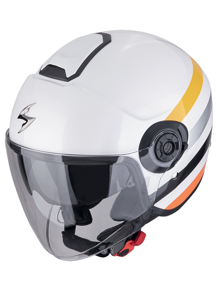 Kask otwarty Scorpion Exo-City II Bee biało-żółty