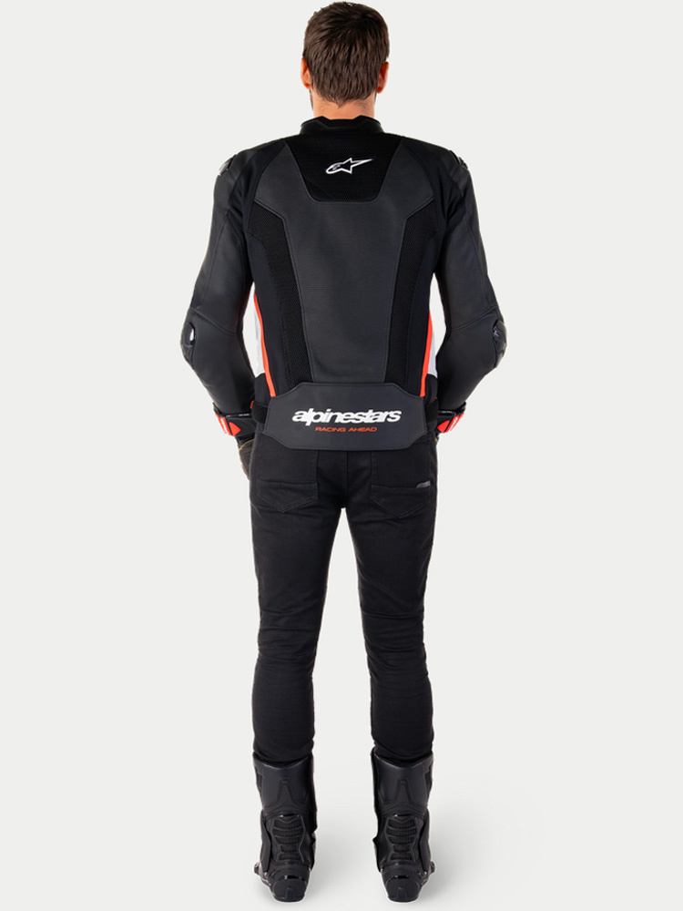 Kurtka motocyklowa skórzana Alpinestars Missile V3 Air czarno-biało-czerwona