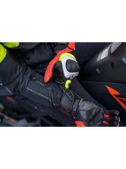 Rękawice motocyklowe Shima ST-3 biało-czerwone