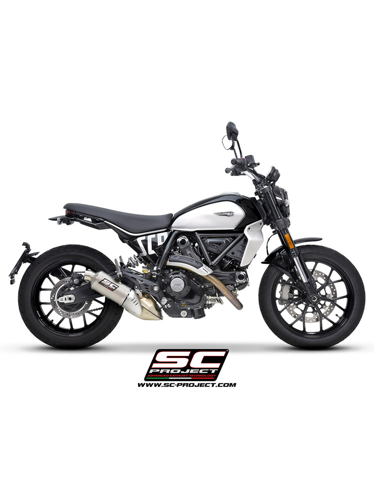 Tłumik motocyklowy SC-Project Rally-S Ducati Scrambler 800 (23-) tytan