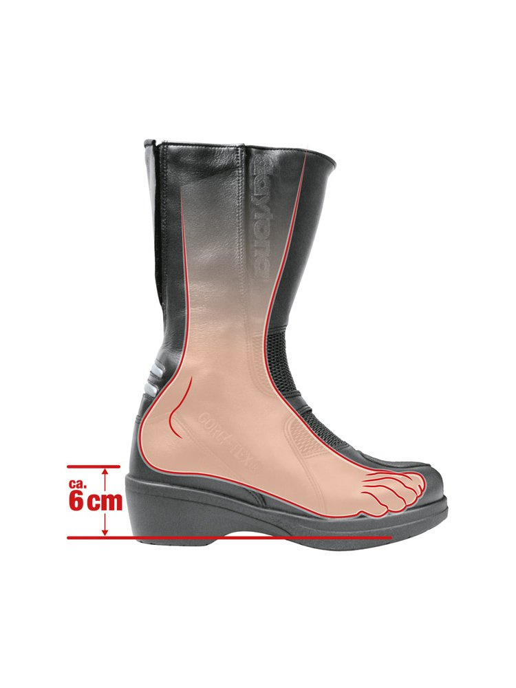 Buty motocyklowe damskie skórzane Daytona Lady Pilot GTX czarne