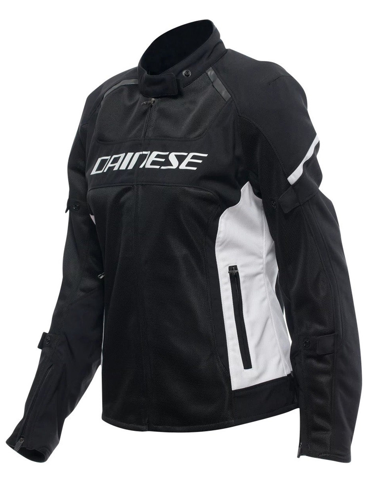 Kurtka motocyklowa damska tekstylna Dainese Air Frame 3 Tex czarno-biała