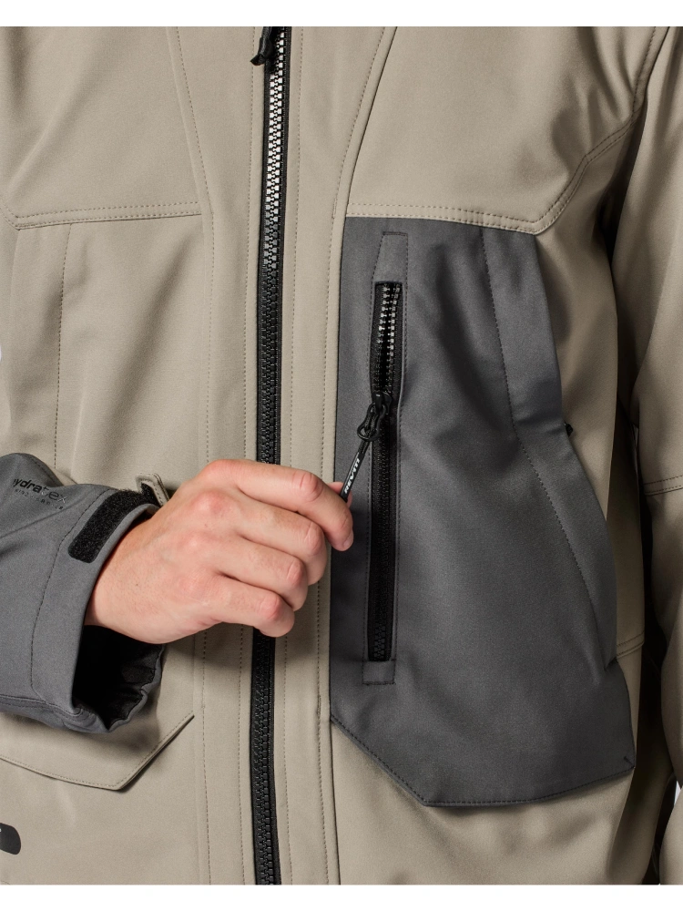 Softshell motocyklowy REV’IT! Boson brązowo-szary