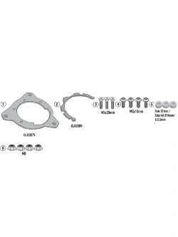 Mocowanie do tankbagów Kappa Tanklock BMW R 1300 R/ RS (25-)