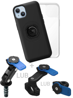 Zestaw na motocykl: etui MAG na telefon iPhone 14 Plus (magnetyczne) + wodoodporny pokrowiec MAG + mocowanie Quad Lock