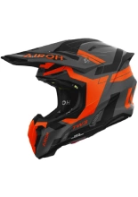 Kask enduro Airoh Twist 3 Dynasty czarno-szaro-pomarańczowy matowy