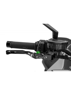 Regulowana dźwignia hamulca PUIG 4.0 Evo z zawiasem 90 stopni [przedłużana] czarna