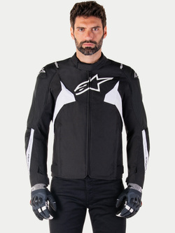 Kurtka motocyklowa tekstylna Alpinestars T-Jaws V4 czarno-biała