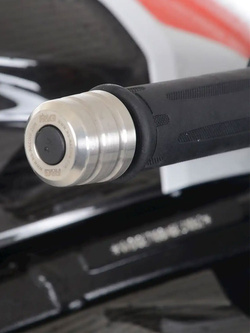 Koncówki kierownicy motocyklowej R&G BMW F 900 R (25-)/ M 1000 RR (21-24)/ S 1000 RR (23-)/ Yamaha Tracer 9 (21-24)/ GT (21-)/ Plus (25-) srebrne