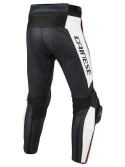 Spodnie motocyklowe skórzane Dainese MISANO czarno-białe