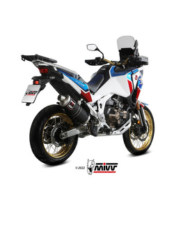 Tłumik motocyklowy Slip-On (Dakar) MIVV do Honda CRF1100L Africa Twin (20-) czarny