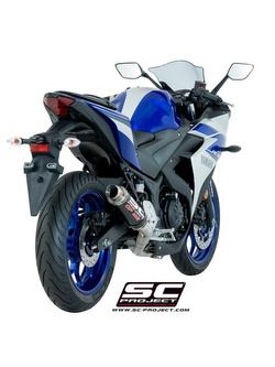 Pełny system 2-1 z tłumikiem GP M2 SC-Project do Yamaha YZF-R3 [15-17]