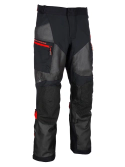 Spodnie motocyklowe tekstylne Klim Baja czarno-czerwone