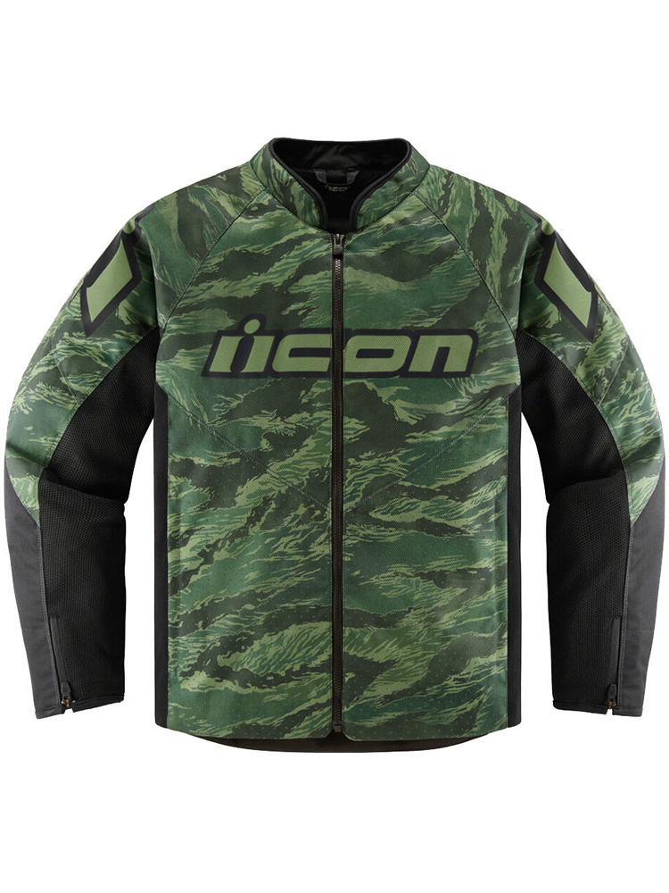 Kurtka motocyklowa tekstylna Icon Hooligan CE Tiger's Blood zielona