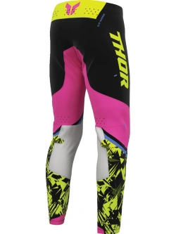 Spodnie cross Thor Sportmode Punkd czarno-różowe-fluo