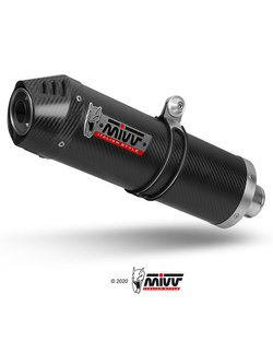 Tłumik motocyklowy Slip-On Line (Oval) MIVV do Honda Integra 750 (16-20) / NC 750 S / X (16-22) carbon