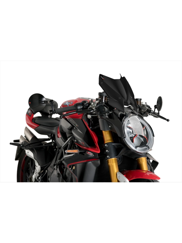 Szyba motocyklowa sportowa PUIG New Generation MV Augusta Brutale 1000 ORO (19-23)/ RR (19-)/ RS (19-) czarna