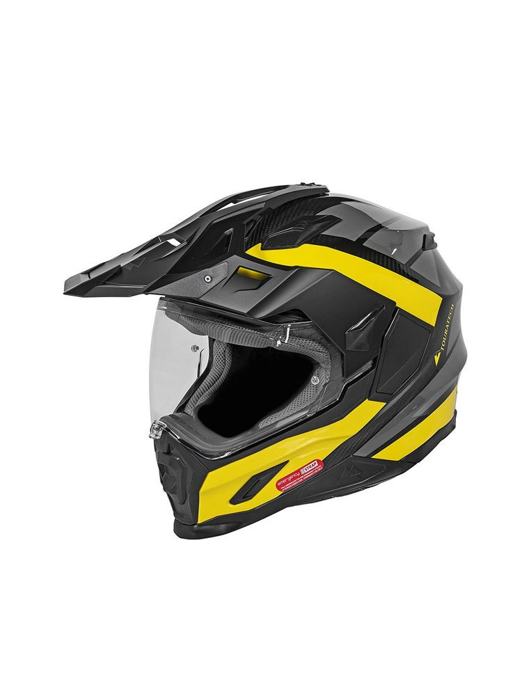 Kask integralny Touratech Aventuro Carbon 2 Plus żółto-czarny