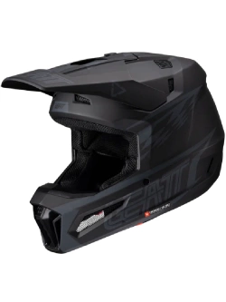 Kask enduro Leatt Moto 3.5 V25 Stealth z goglami czarnymi