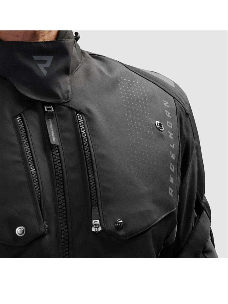 Kurtka motocyklowa tekstylna Rebelhorn Hiker IV czarna