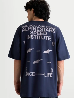 Koszulka z krótkim rękawem Alpinestars Institute Oversized CSF niebieska